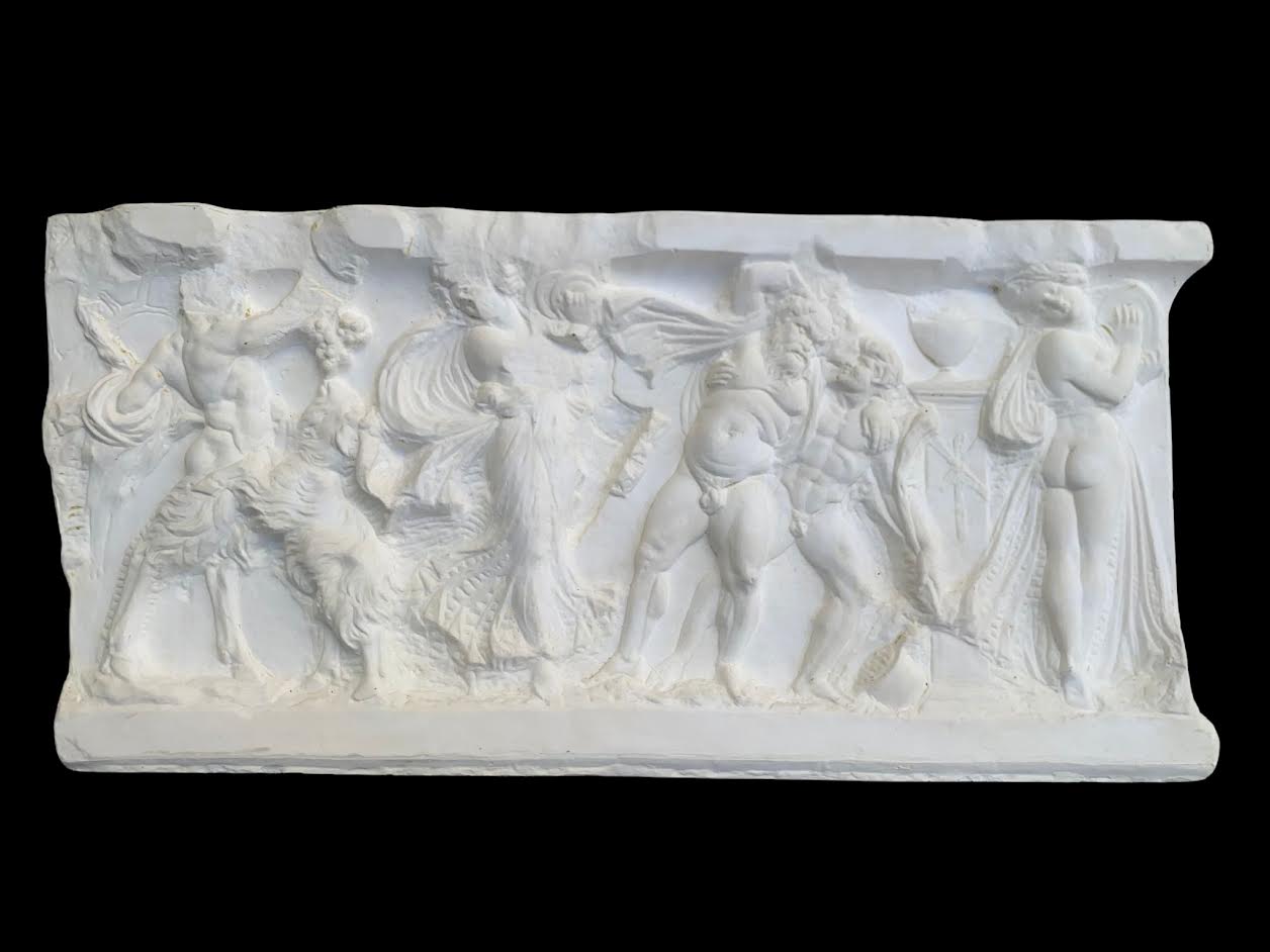 Dionysos Şenlikleri Betimlemeli Antik Roma Friz Rölyef - Görsel 2