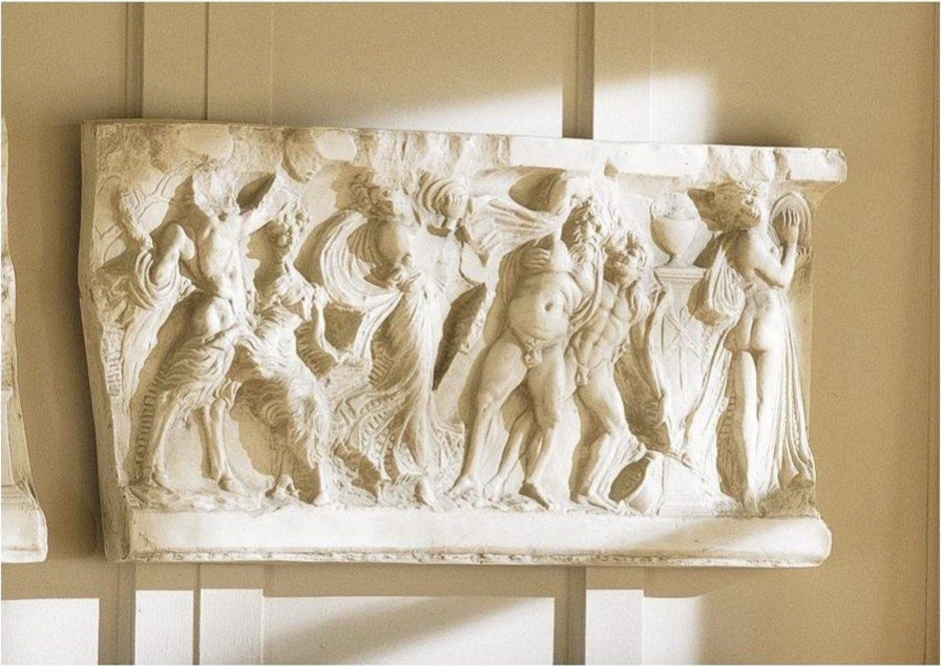 Dionysos Şenlikleri Betimlemeli Antik Roma Friz Rölyef