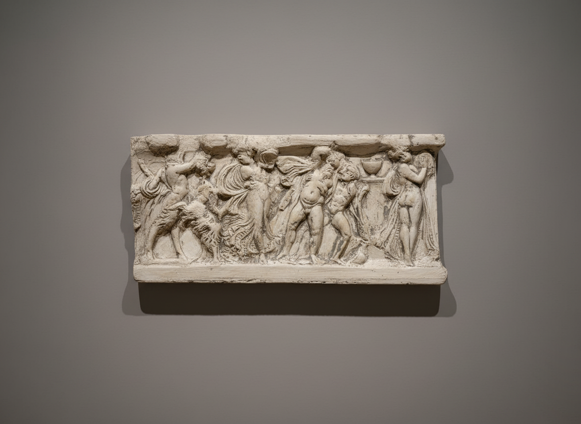 Dionysos Şenlikleri Betimlemeli Antik Roma Friz Rölyef No: 3