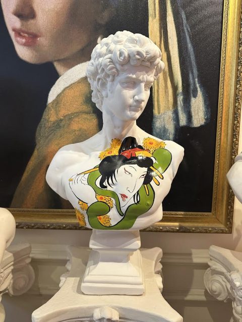 David — Ukiyo-e / Edo Edition Büst Heykel