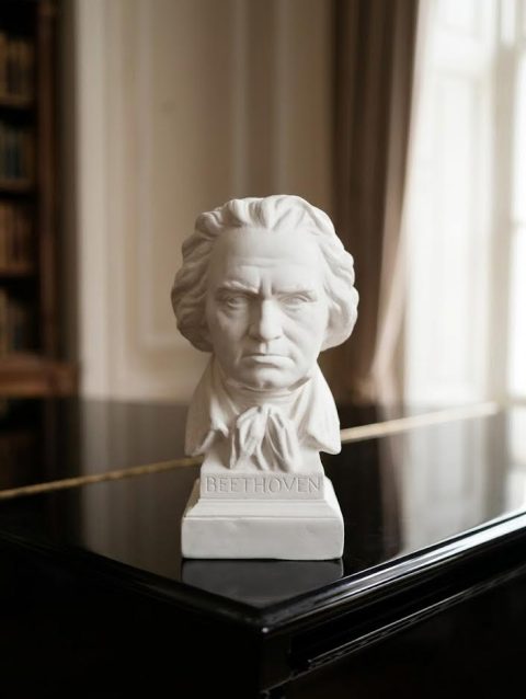 Ludwig Van Beethoven Büst Heykel